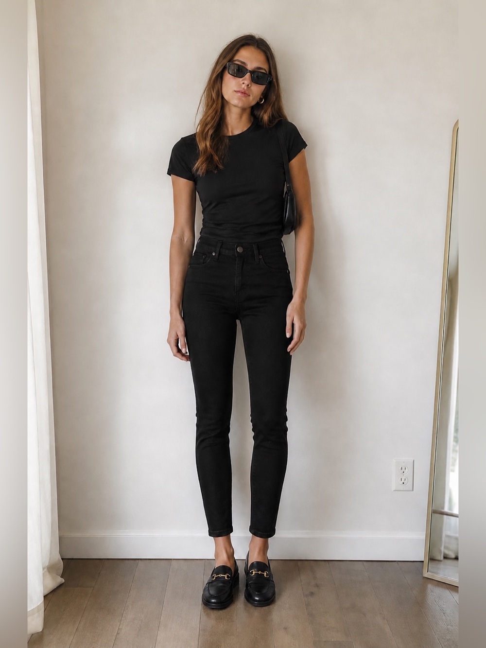 Everlane Black Ankle Skinny Jeans Size 24 – High Rise Stretch Denim NWOT - Picture 1 of 5